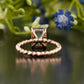 Nature Inspired Cushion Moss Agate Ring customdiamjewel