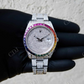 Rainbow Baguette Bezel Customized Iced Out Rolex Watch customdiamjewel