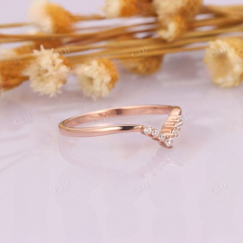 0.09CTW Dainty Lab Grown Diamond Wedding Band  customdiamjewel   