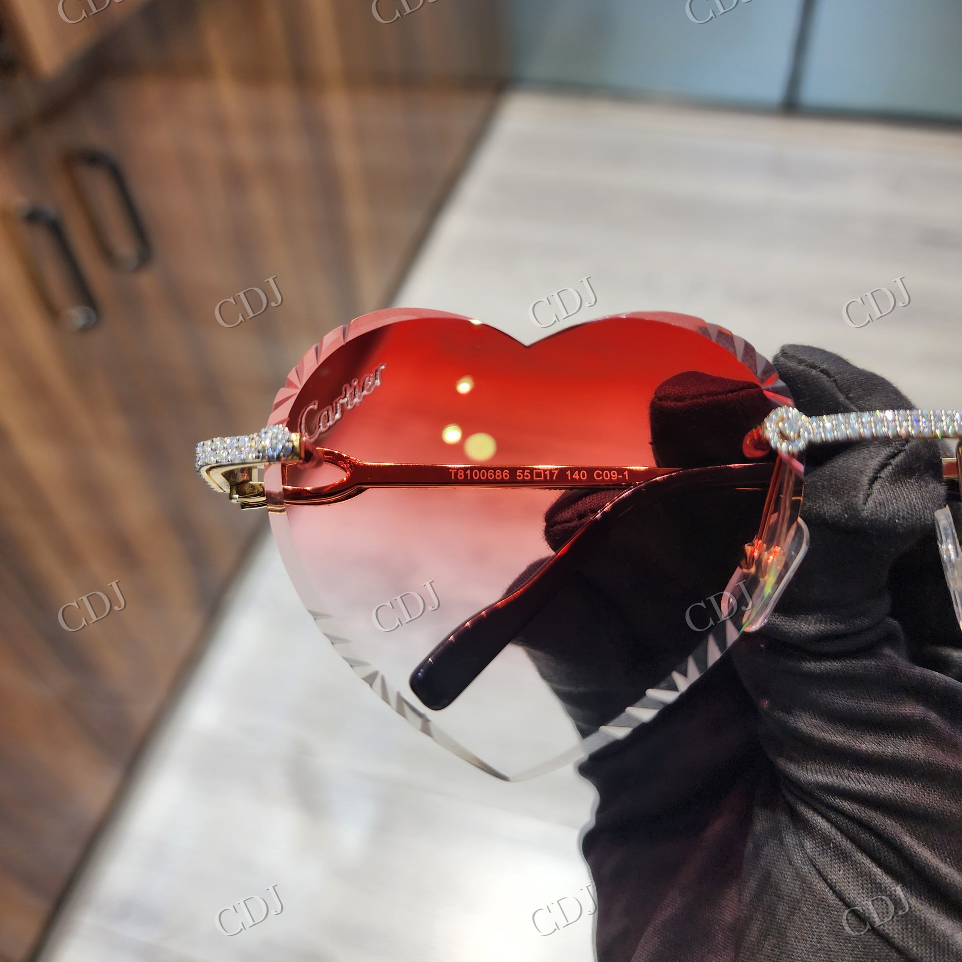 VVS Moissanite GRA Certified Diamond Sunglasses customdiamjewel