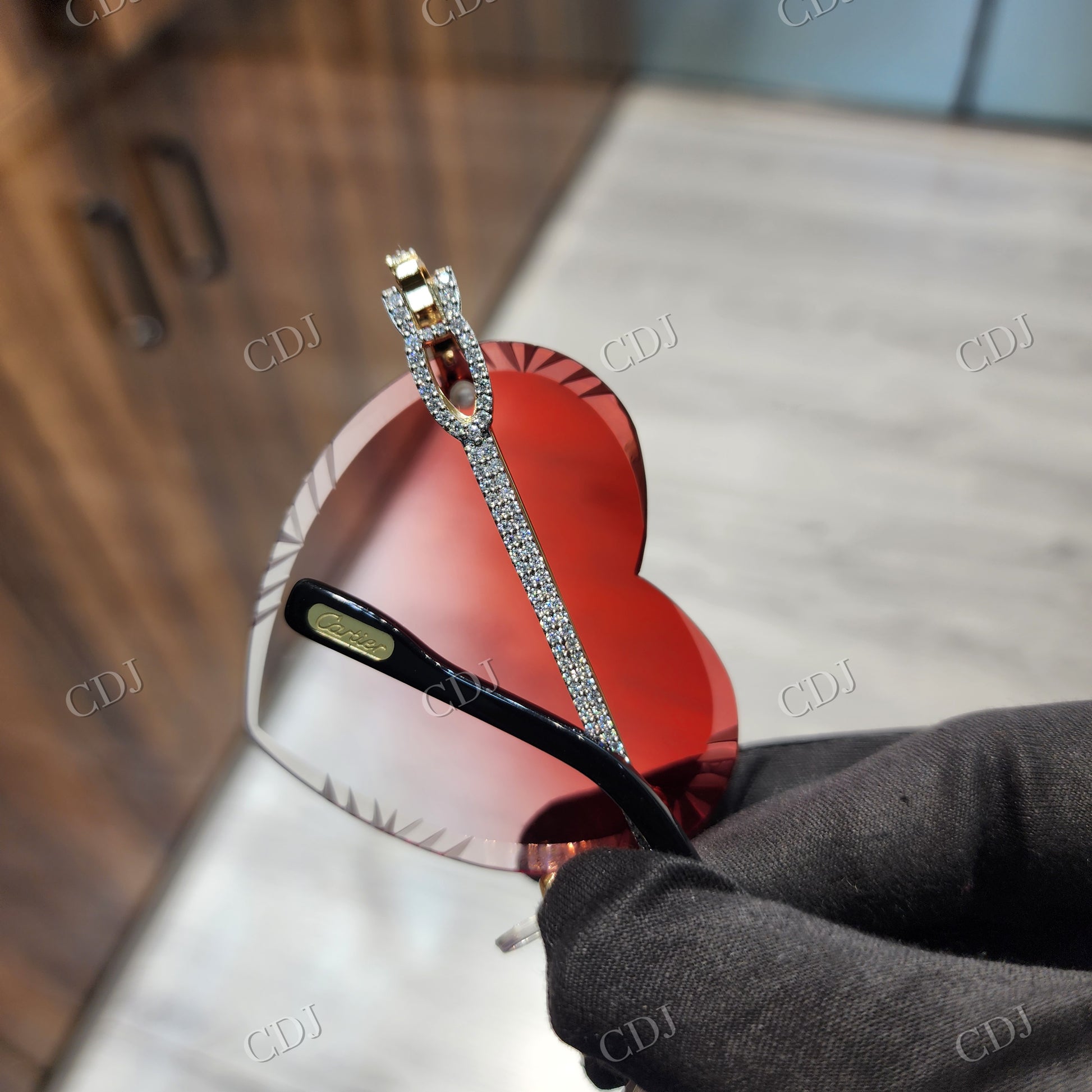 VVS Moissanite GRA Certified Diamond Sunglasses customdiamjewel