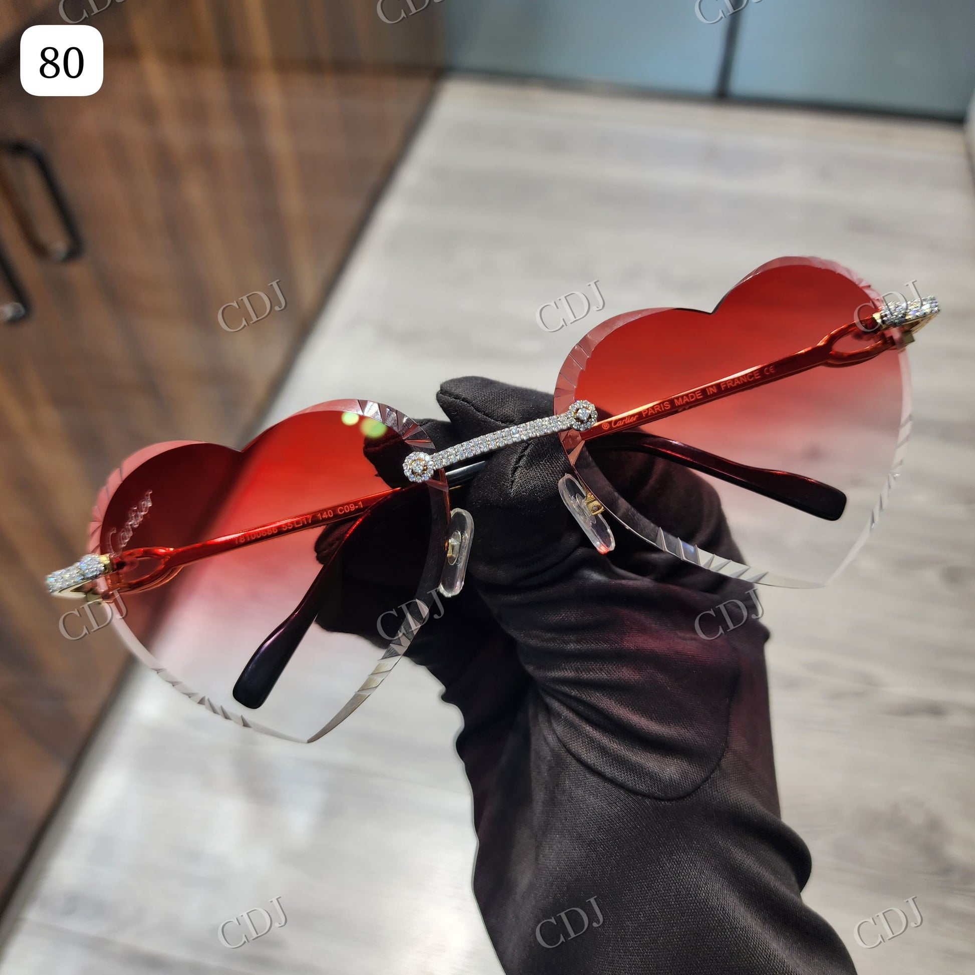 VVS Moissanite GRA Certified Diamond Sunglasses customdiamjewel