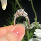 Lab Grown Diamond Three Stone Gold Bridal Ring customdiamjewel