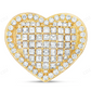 925 Sterling Silver Moissanite Heart Ring for Men hip hop jewelry CustomDiamJewel