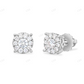 14k Yellow Gold 0.40ct Diamond Cluster Earrings Stud earrings CustomDiamJewel