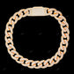925 Silver Baguette Moissanite Cuban Chain CustomDiamJewel