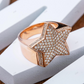 Star Shape Sterling Silver Moissanite Hip Hop Ring hip hop jewelry customdiamjewel