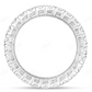 10Kt White Gold Moissanite Baguette Eternity Band Ring hip hop jewelry CustomDiamJewel