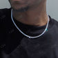 Oval Cut Diamond Hip Hop Tennis Chain  CustomDiamJewel   