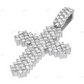 Modern Cross Lab Grown Diamond 14K Yellow Gold Pendant Hip Hop Pendent CustomDiamJewel