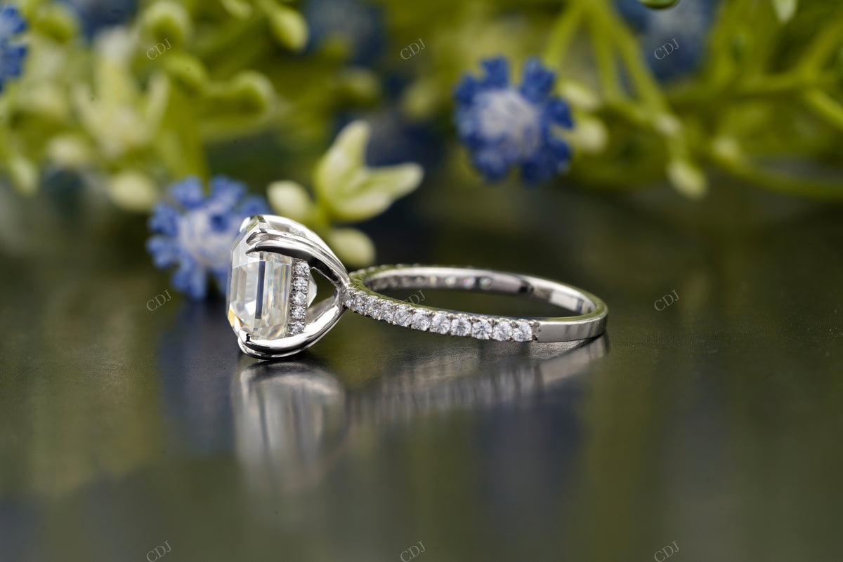 Asscher Lab-Grown Diamond Solitaire Ring customdiamjewel