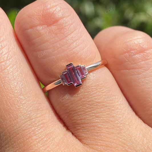 5 Stone Colored Moissanite Bridal Promise Ring customdiamjewel
