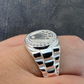 White Gold CVD diamond Rolex Crown Watch Ring  customdiamjewel   