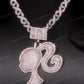 Customized Initial Letter Iced Out Pendant hip hop jewelry CustomDiamJewel   