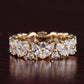 Round Marquise Cluster 0.56CTW Lab Grown Diamond Wedding Band  customdiamjewel   