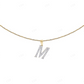 10K Gold Custom Natural Diamond M Letter Pendant CustomDiamJewel
