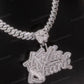 Customized Initial Letter Iced Out Pendant hip hop jewelry CustomDiamJewel   