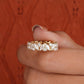 Round Marquise Cluster 0.56CTW Lab Grown Diamond Wedding Band  customdiamjewel   