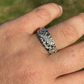 Iced Diamond Nugget Band Hip Hop Ring  customdiamjewel   