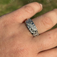 Iced Diamond Nugget Band Hip Hop Ring  customdiamjewel   