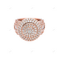 Luxury VVS Moissanite Sterling Silver Wedding Ring hip hop jewelry customdiamjewel