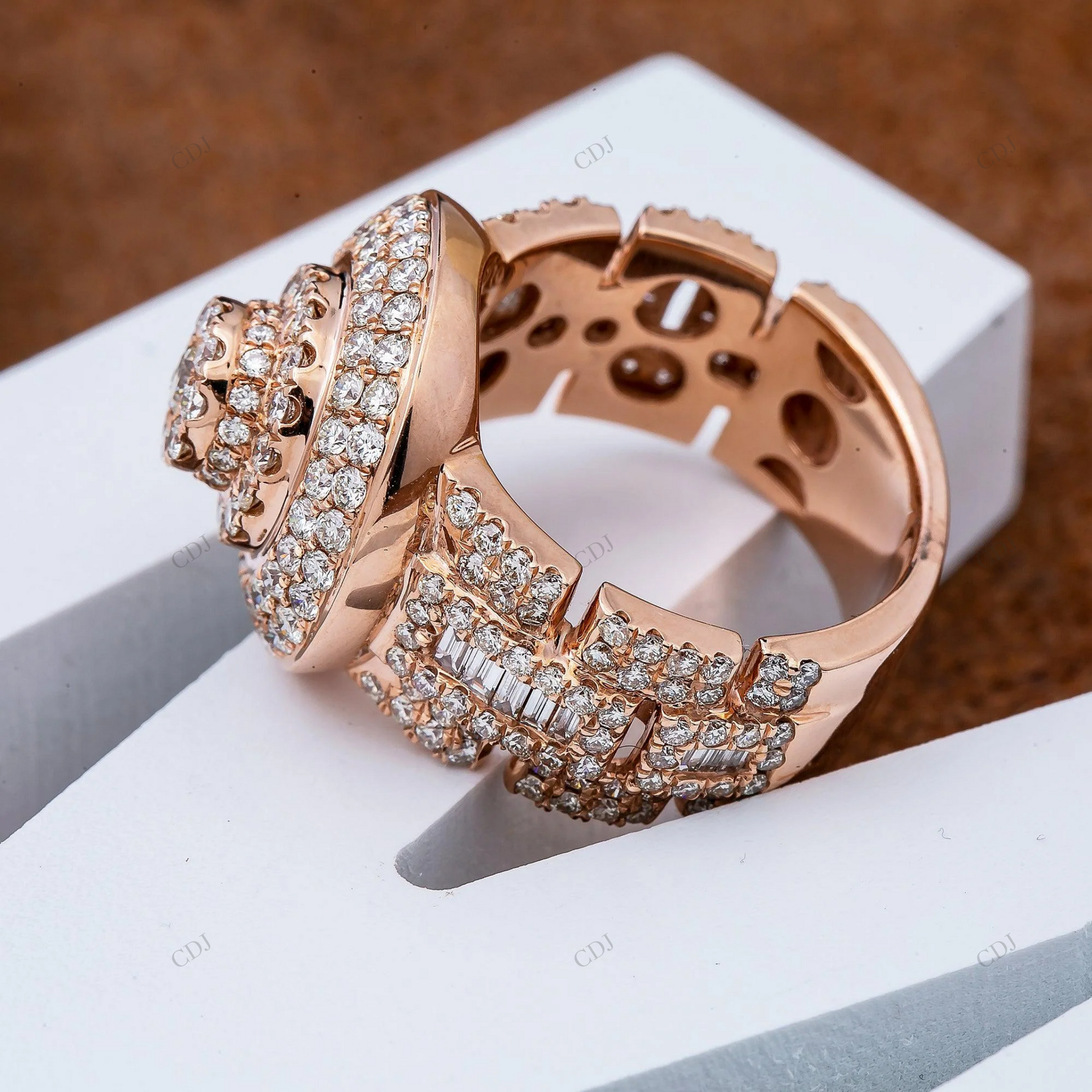 Luxury VVS Moissanite Sterling Silver Wedding Ring hip hop jewelry customdiamjewel