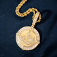 Moissanite Round Baguette Allah Pendant hip hop jewelry CustomDiamJewel