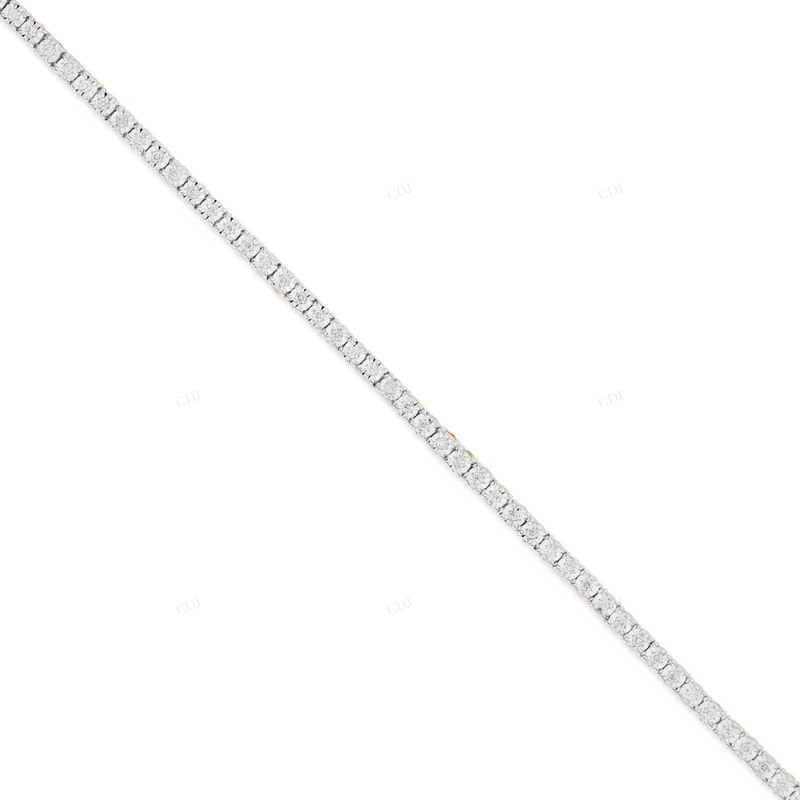 Heavy Iced Out Tennis Bracelet Hip Hop Moissanite Jewelry For Men CustomDiamJewel