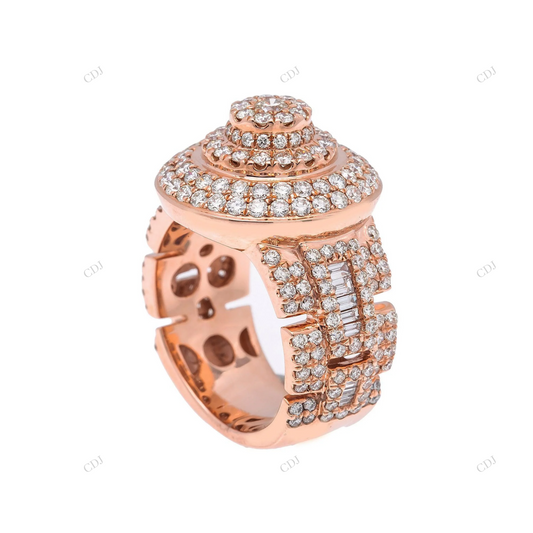 VVS Moissanite Multi Tier Diamond Ring hip hop jewelry customdiamjewel