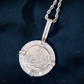 Moissanite Round Baguette Allah Pendant hip hop jewelry CustomDiamJewel