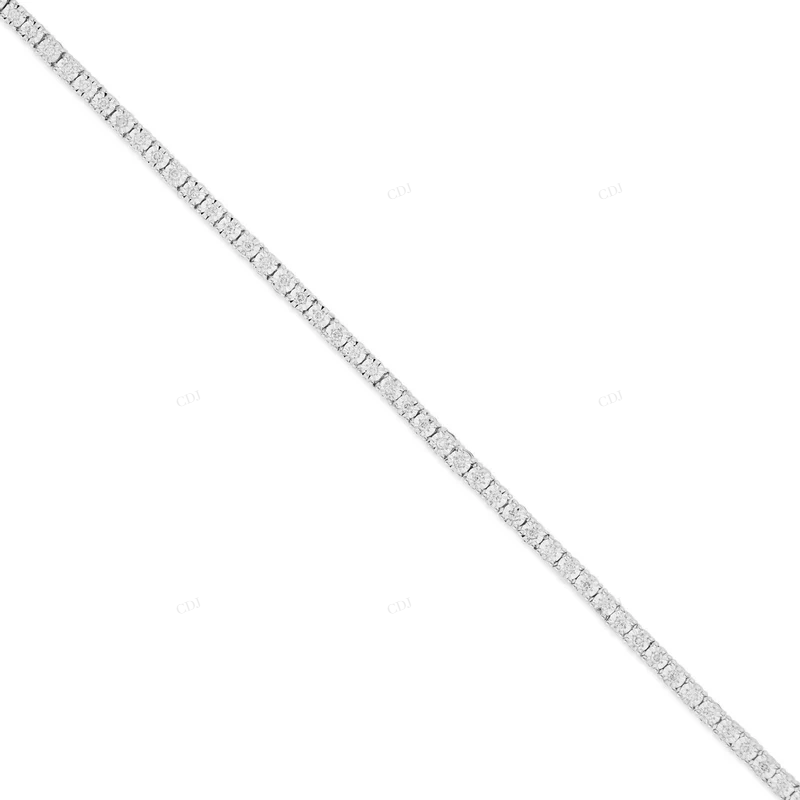 Heavy Iced Out Tennis Bracelet Hip Hop Moissanite Jewelry For Men CustomDiamJewel