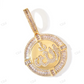 Moissanite Round Baguette Allah Pendant hip hop jewelry CustomDiamJewel