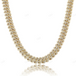 12MM Baguette Diamond Yellow Gold Cuban Chain hip hop jewelry CustomDiamJewel