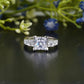 Princess Lab-Grown Diamond Trilogy Ring customdiamjewel