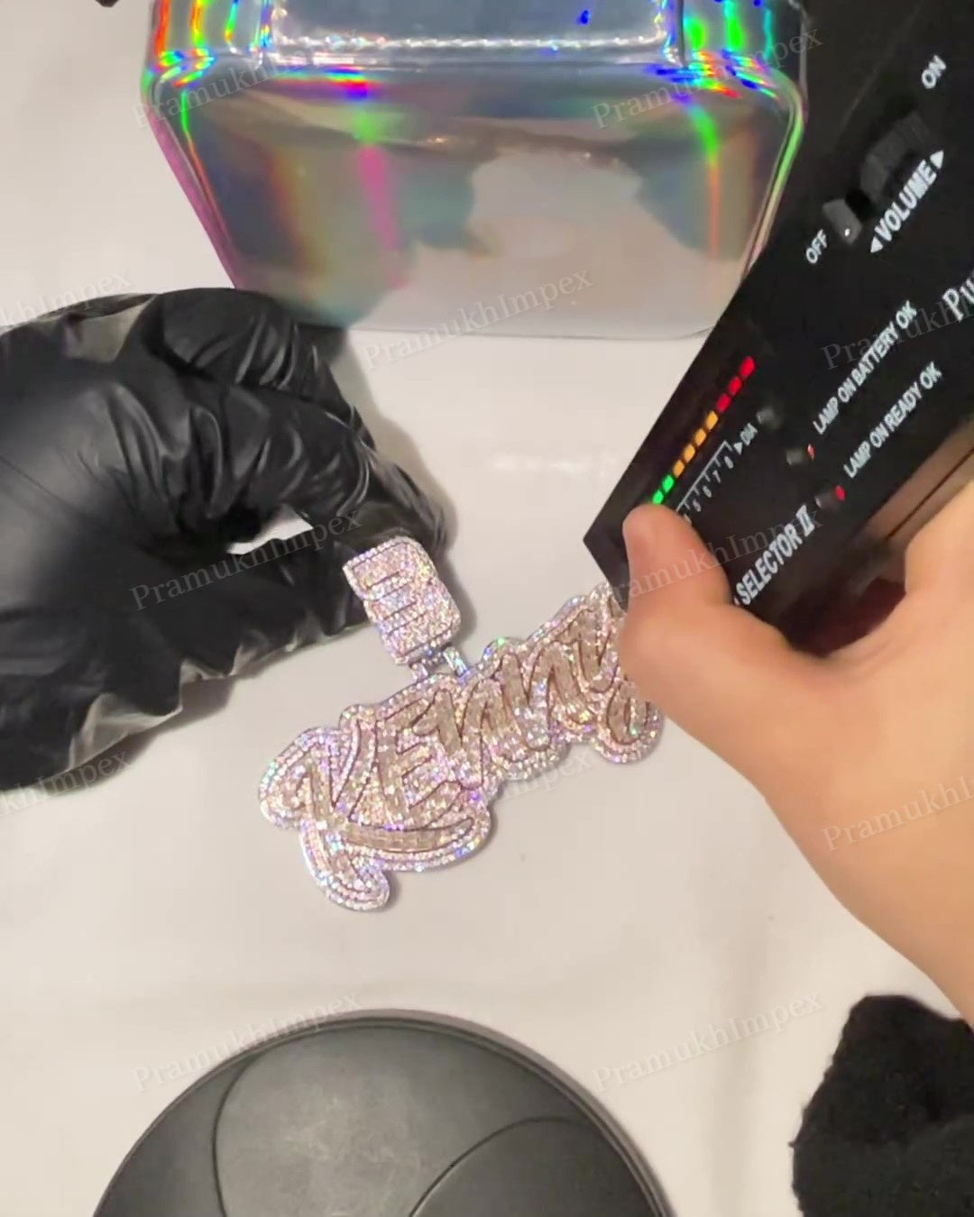 Iced Out Customized Rose Gold Plated Diamond Pendant hip hop jewelry CustomDiamJewel   