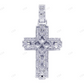 14K Gold Jesus Crucifix Lab Grown Diamond Cross Pendant Hip Hop Pendent CustomDiamJewel