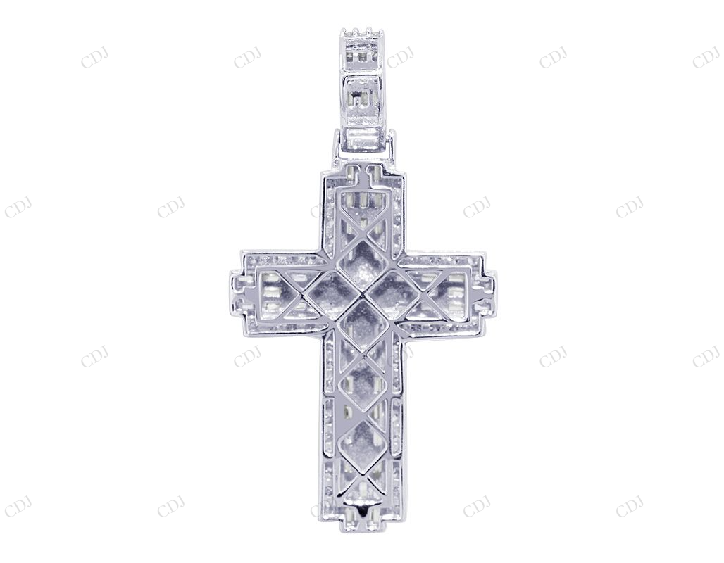 14K Gold Jesus Crucifix Lab Grown Diamond Cross Pendant Hip Hop Pendent CustomDiamJewel