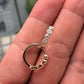Round Cut Lab Grown Diamond Hoop Earrings