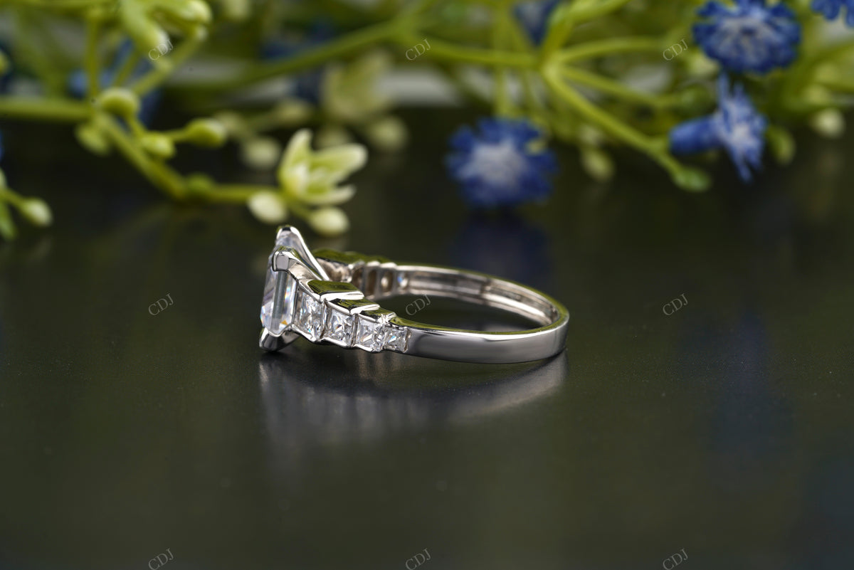 Princess Lab-Grown Diamond Trilogy Ring customdiamjewel