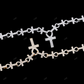 925 Silver Jesus Cross Link Moissanite Chain Chain CustomDiamJewel