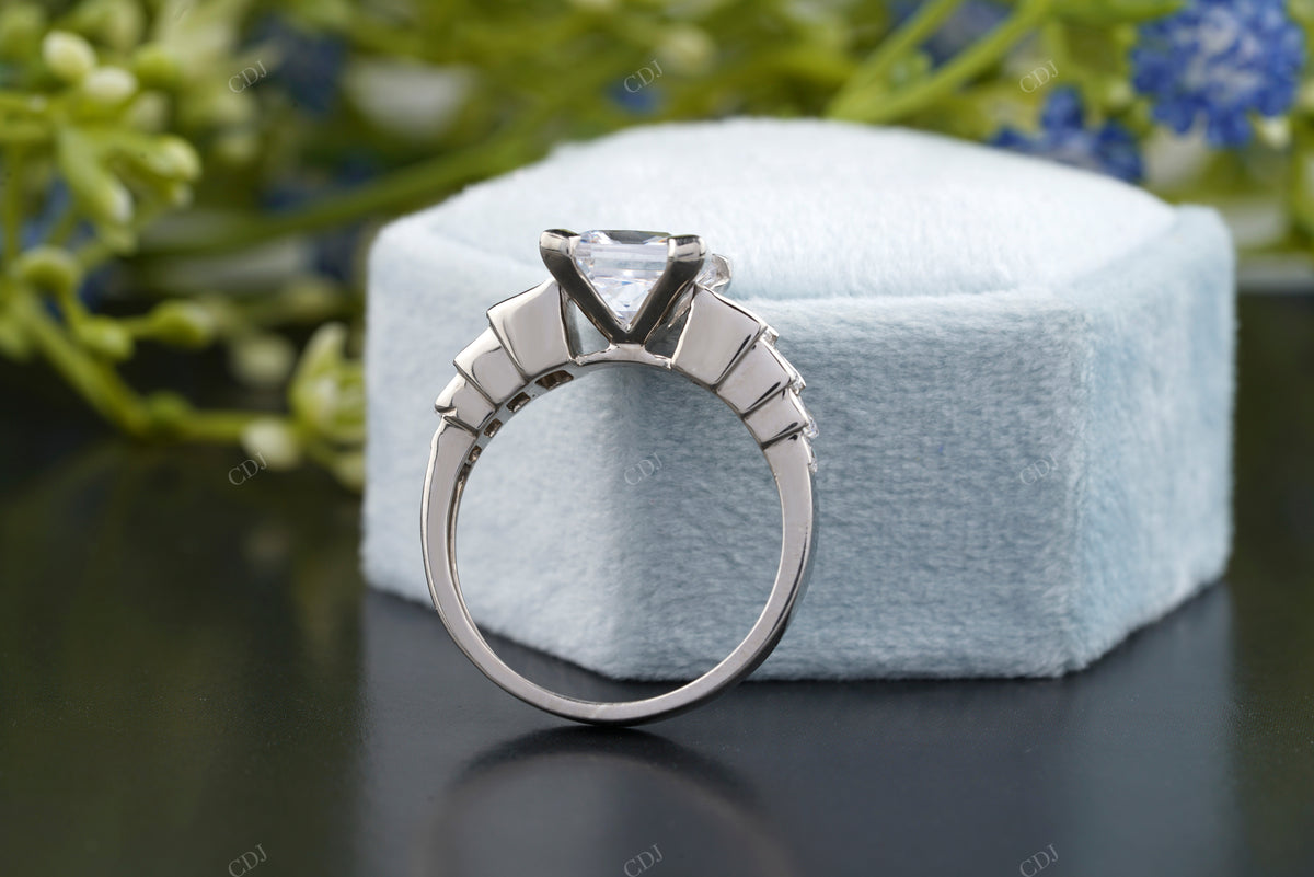 Princess Lab-Grown Diamond Trilogy Ring customdiamjewel