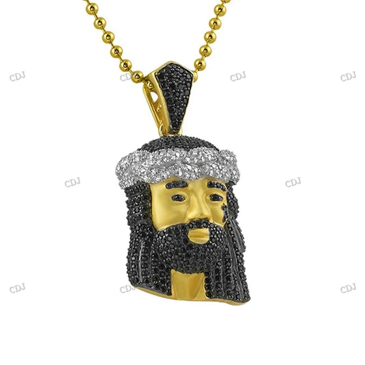Hip Hop Iced Out Moissanite Jesus Pendant hip hop jewelry CustomDiamJewel