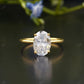 Oval Lab-Grown Diamond Thin Ring customdiamjewel