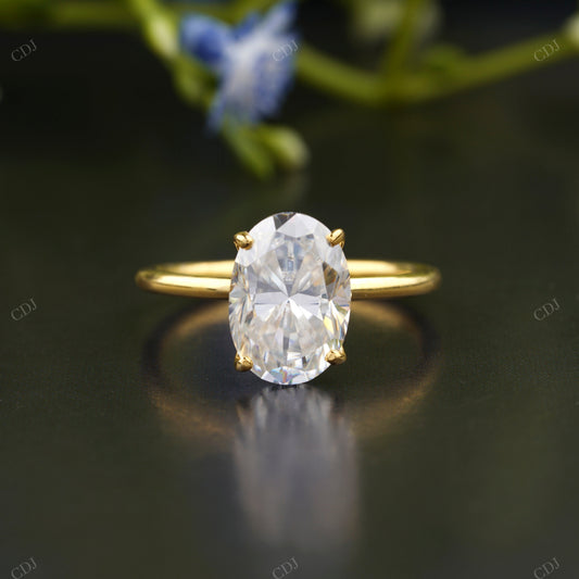 Oval Lab-Grown Diamond Thin Ring