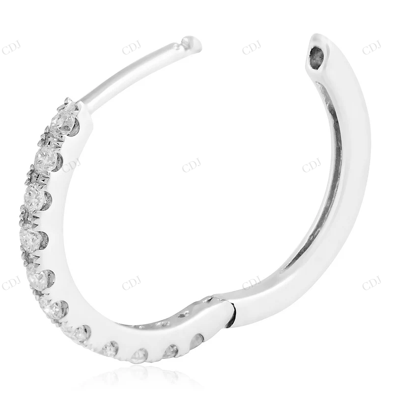 0.28ct Diamond Hoop Earrings Stud earrings CustomDiamJewel