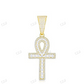 Hip Hop Round Moissanite Cross Pendant hip hop jewelry CustomDiamJewel