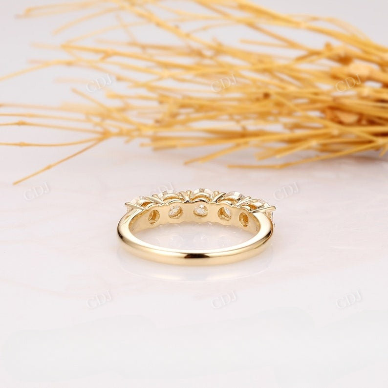 1.50CTW Lab Grown Diamond 5 Stone Wedding Band  customdiamjewel   