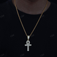 Hip Hop Round Moissanite Cross Pendant hip hop jewelry CustomDiamJewel
