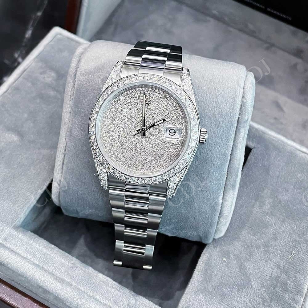 Diamond Dial Rolex Custom Watches Manufacturer At Least Cost customdiamjewel