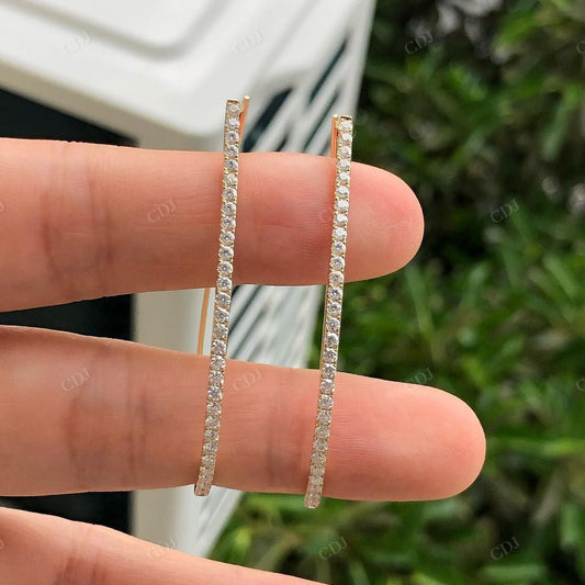 Lab Grown Diamond Handmade Earrings For Her